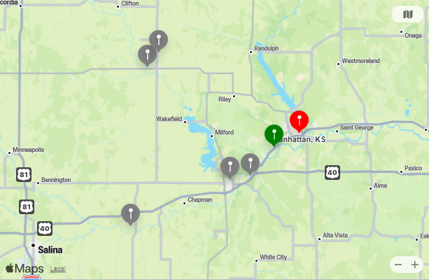 Map of Closest Airports Sacramento, California