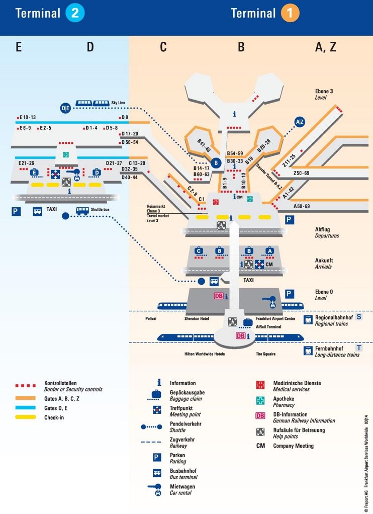 Qatar FRA Terminal Map