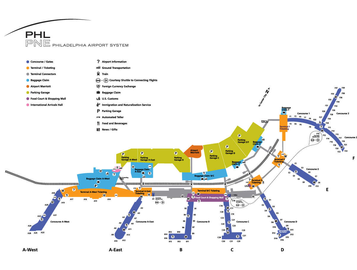 Qatar PHL Terminal Map