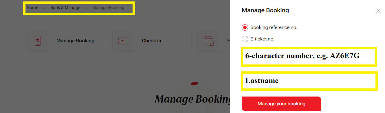 Kenya-Airways Manage Booking