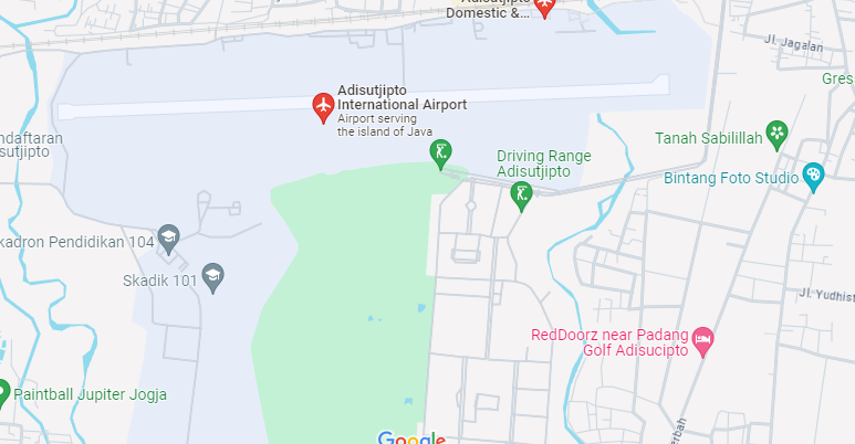 Map of Closest Airports Borobudur Temple