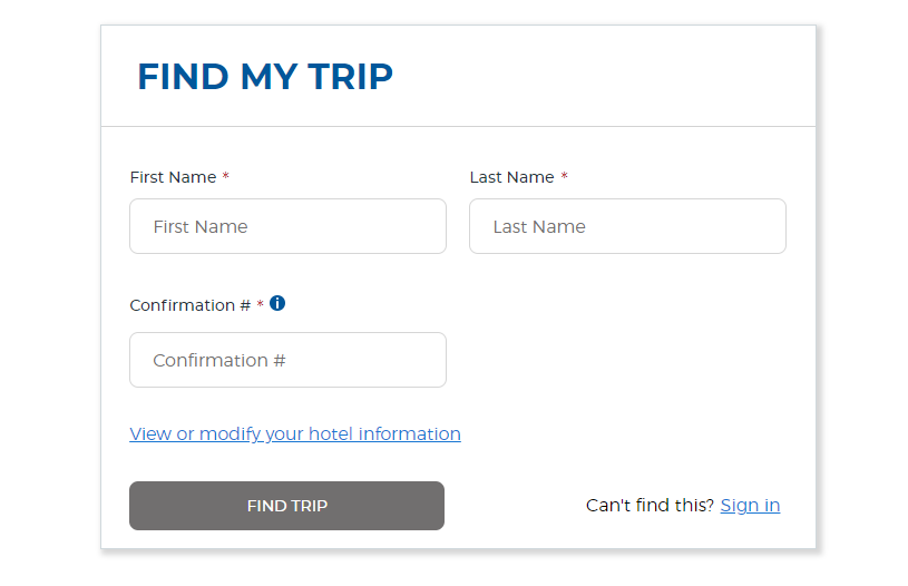 Allegiant Manage Travel