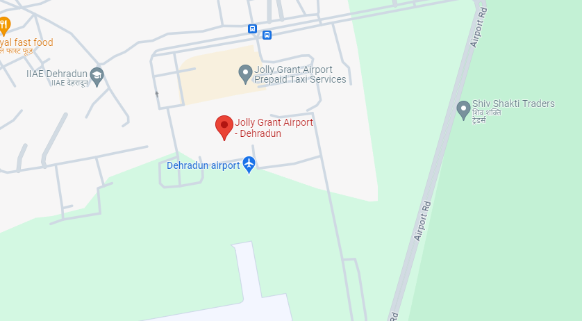 Map of Closest Airports Badrinath, Uttarakhand