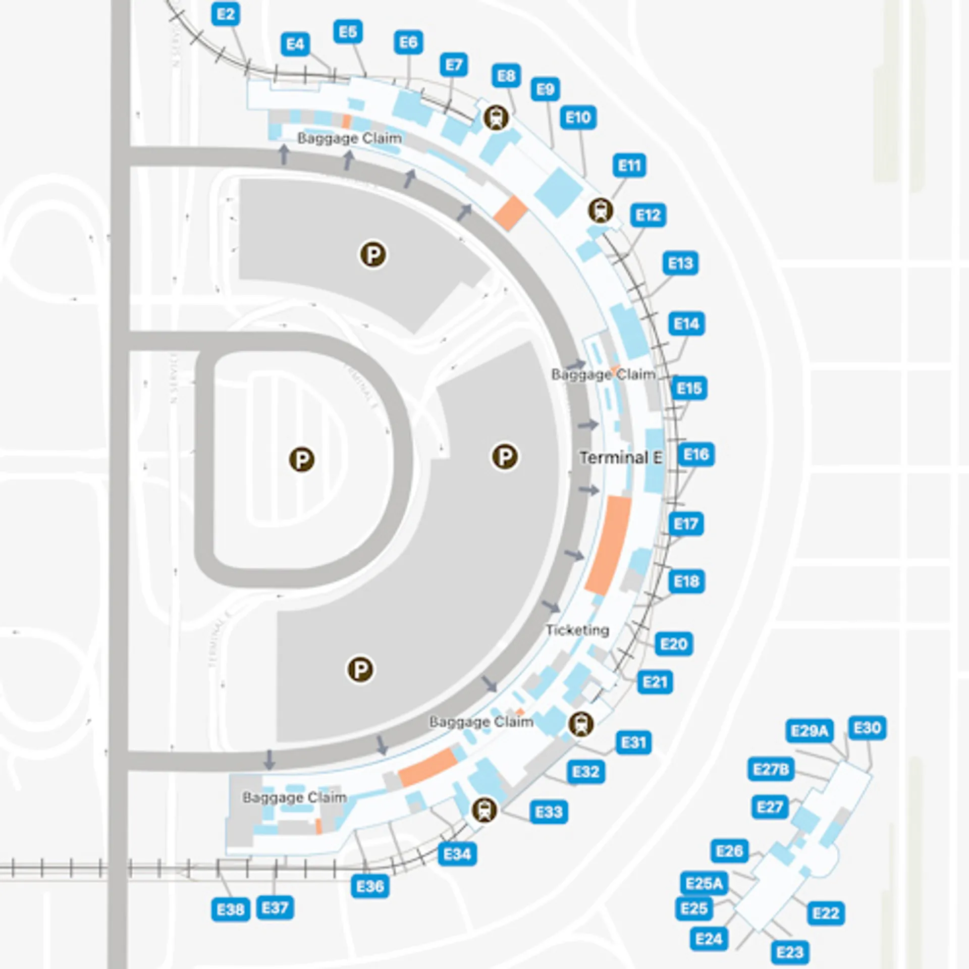 Delta DFW Terminal 3 MAP