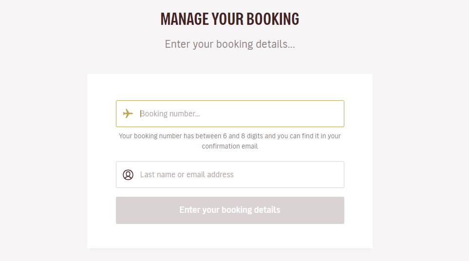 Volotea Manage Booking