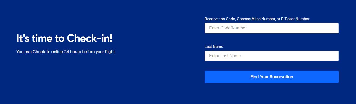 copa check in online