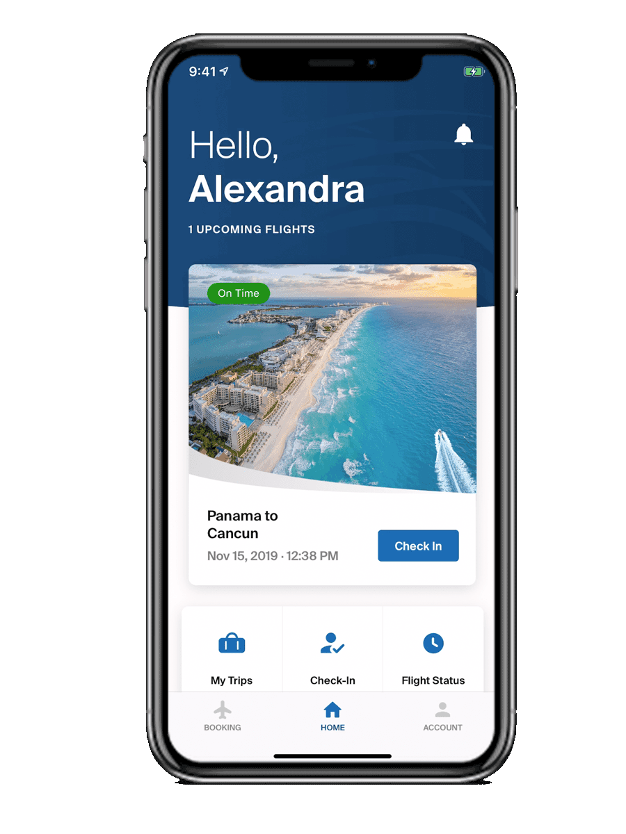 Copa Mobile App Check-In