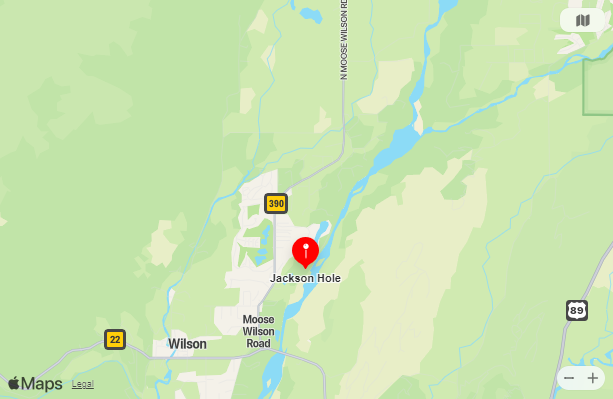 Map of Closest Airports Jackson Hole