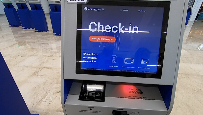aeromexico check in via kiosk