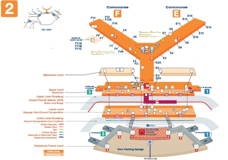 o'hare spirit terminal map