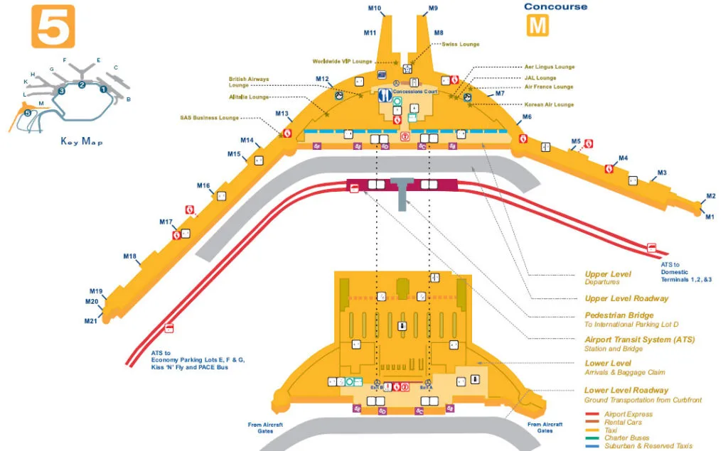 spirit o'hare terminal map