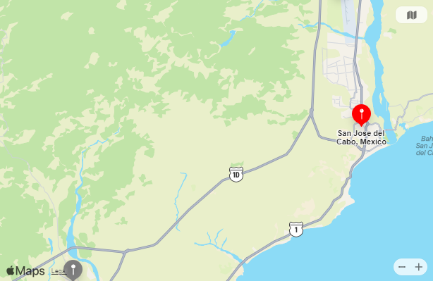 Map of Closest Airports San Jose del Cabo