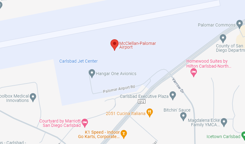 Map of Closest Airports LEGOLAND California