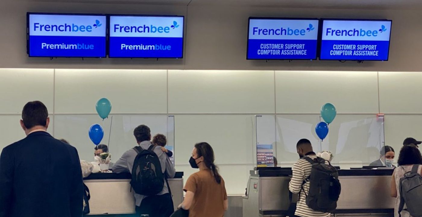 French Bee Check In at Airport 
