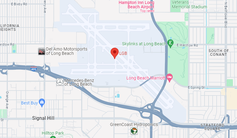 Map of Closest Airports San Pedro Cruise Terminal