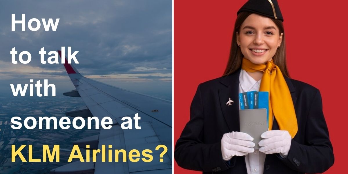 How do I speak to a person at KLM