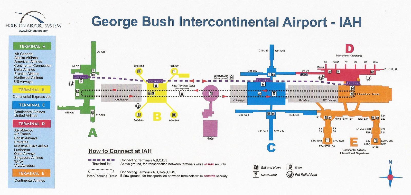 What Terminal is All Nippon at IAH Airport? +18557451194