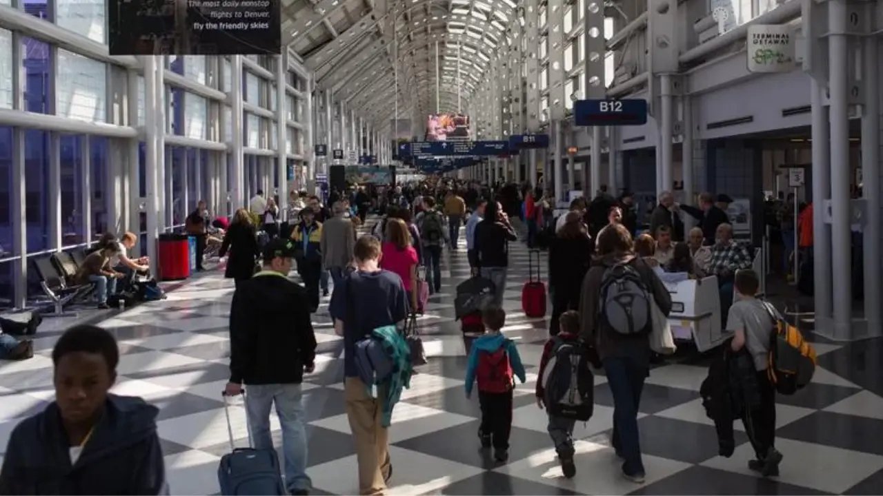 Chicago O'Hare International Airport Walk Times