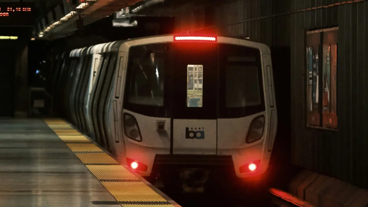 BART Train in Oakland Airport (OAK)
