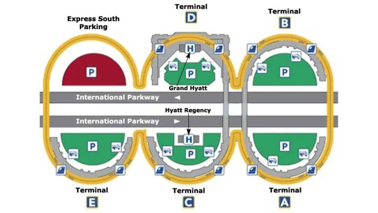 DFW Terminals Map