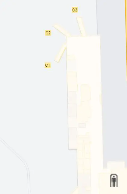 Chicago MDW Terminal Concourse C Map