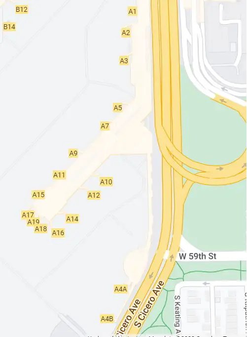 Chicago Midway Terminal Concourse A Map