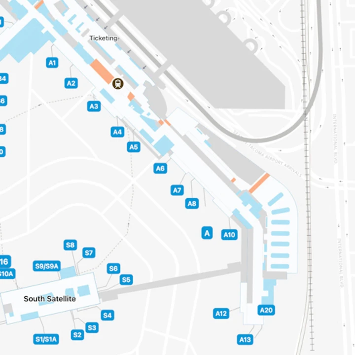 Seattle Airport Concourse A Map