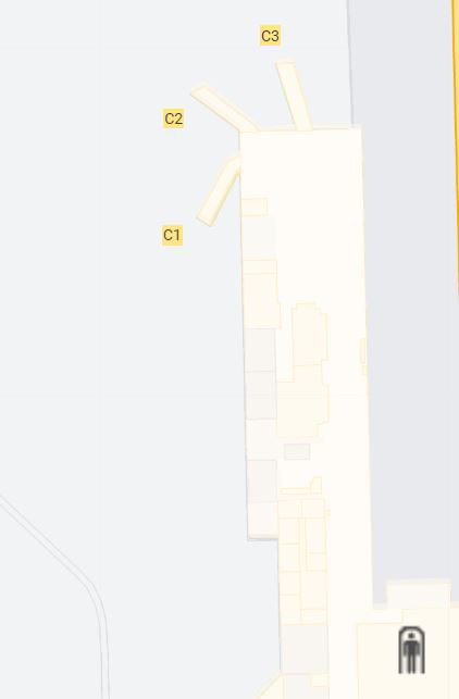 Seattle Tacoma Airport Concourse C Map