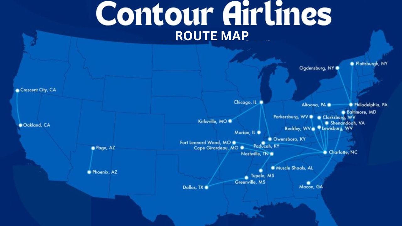 Contour Airlines Route Map