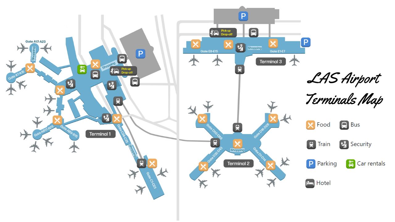 Find Out Which Airlines Use Which Terminals in LAS Airport