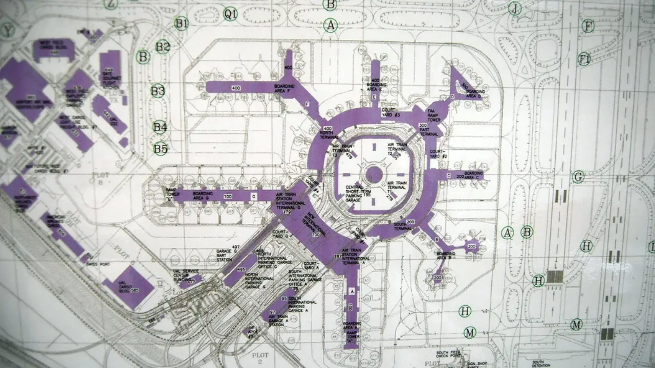 San Francisco International Airport (SFO) Map