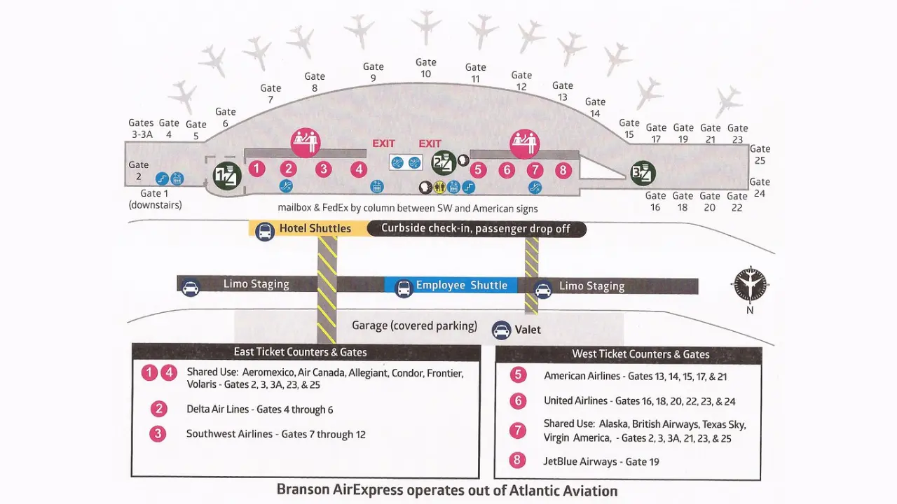Austin-Bergstrom International Airport (AUS) Map