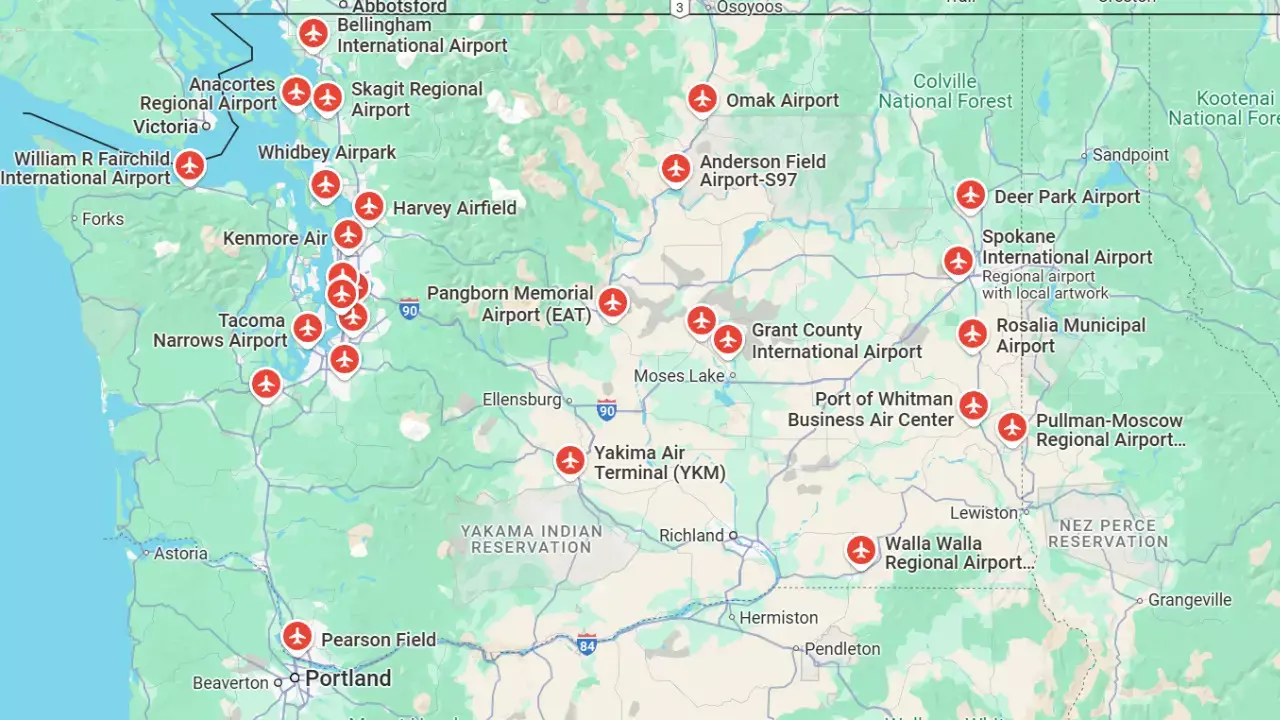Washington Airports, USA