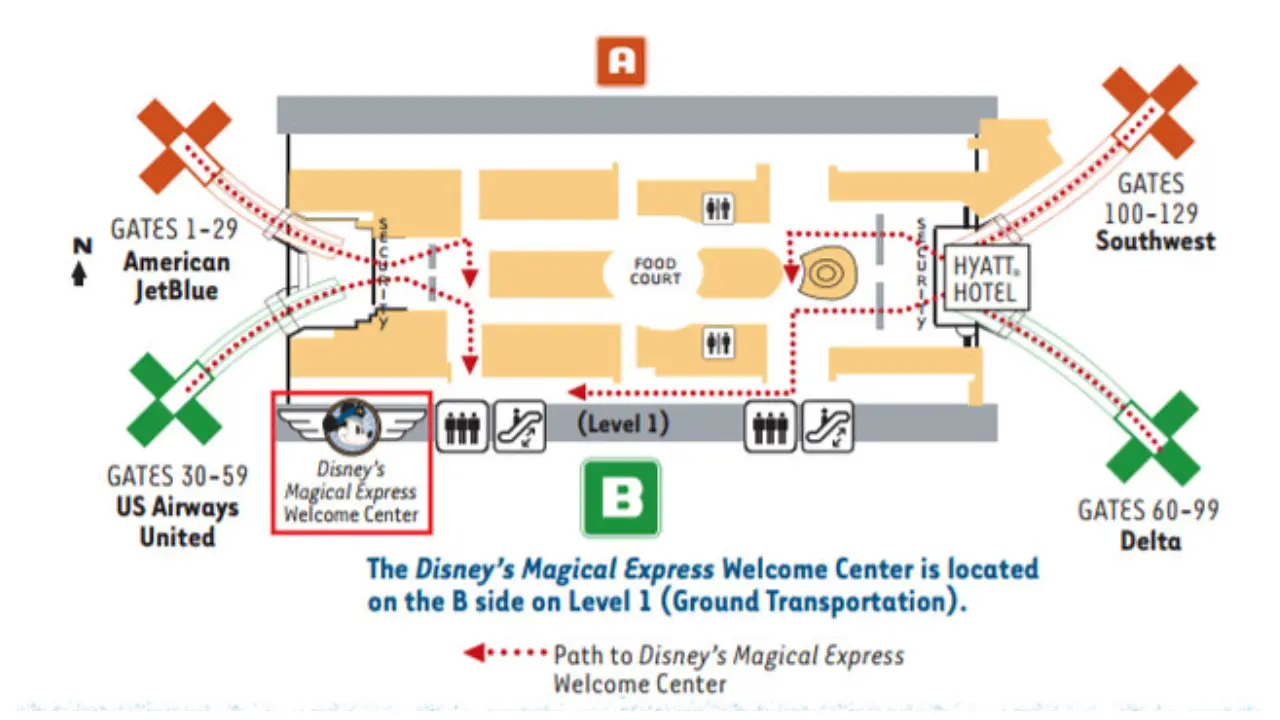 Orlando International Airport (MCO) Map