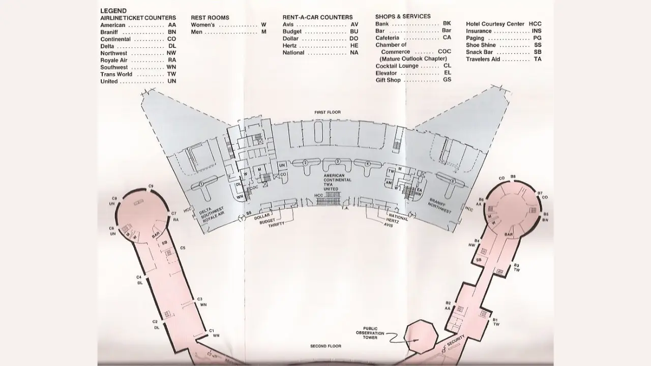 Will Rogers World Airport (OKC) Map