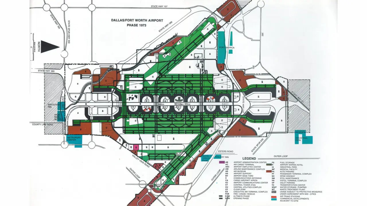 Dallas Fort Worth International Airport (DFW) Map