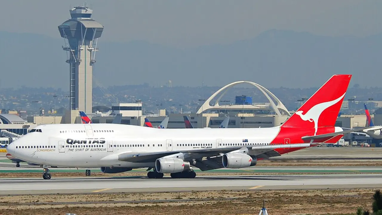 Qantas Airlines Terminal at Los Angeles International Airport (LAX)