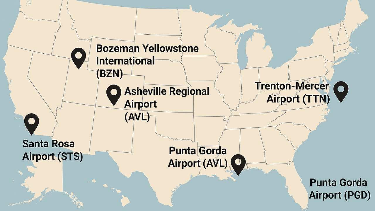 Contour Airlines Route Map
