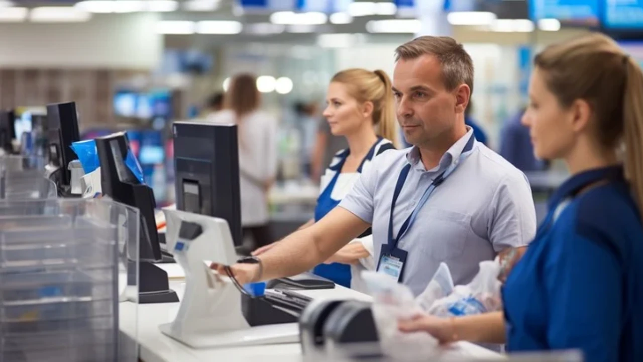 Check-in Time at Airport counter