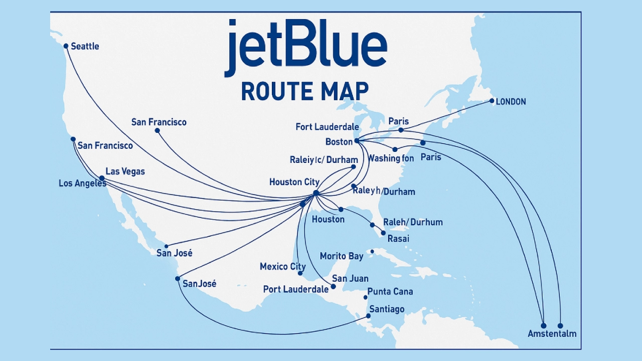 where does jetblue airlines fly to?
