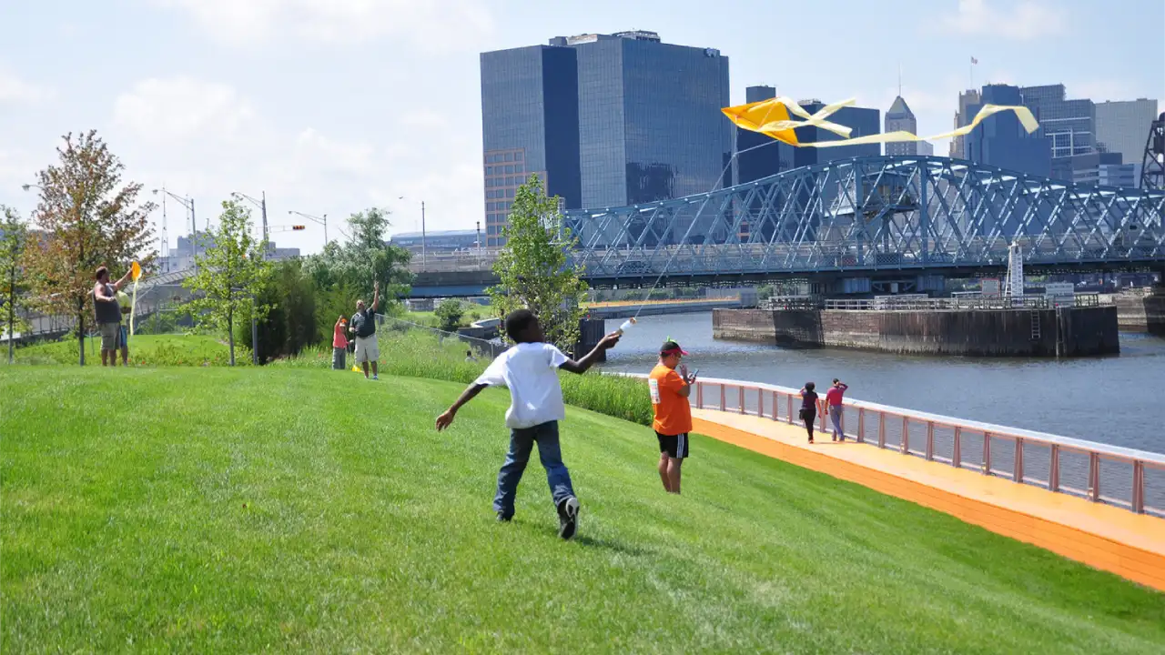 Riverfront park, newark