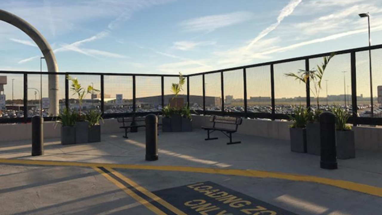 Smoking Area at Houston Airport