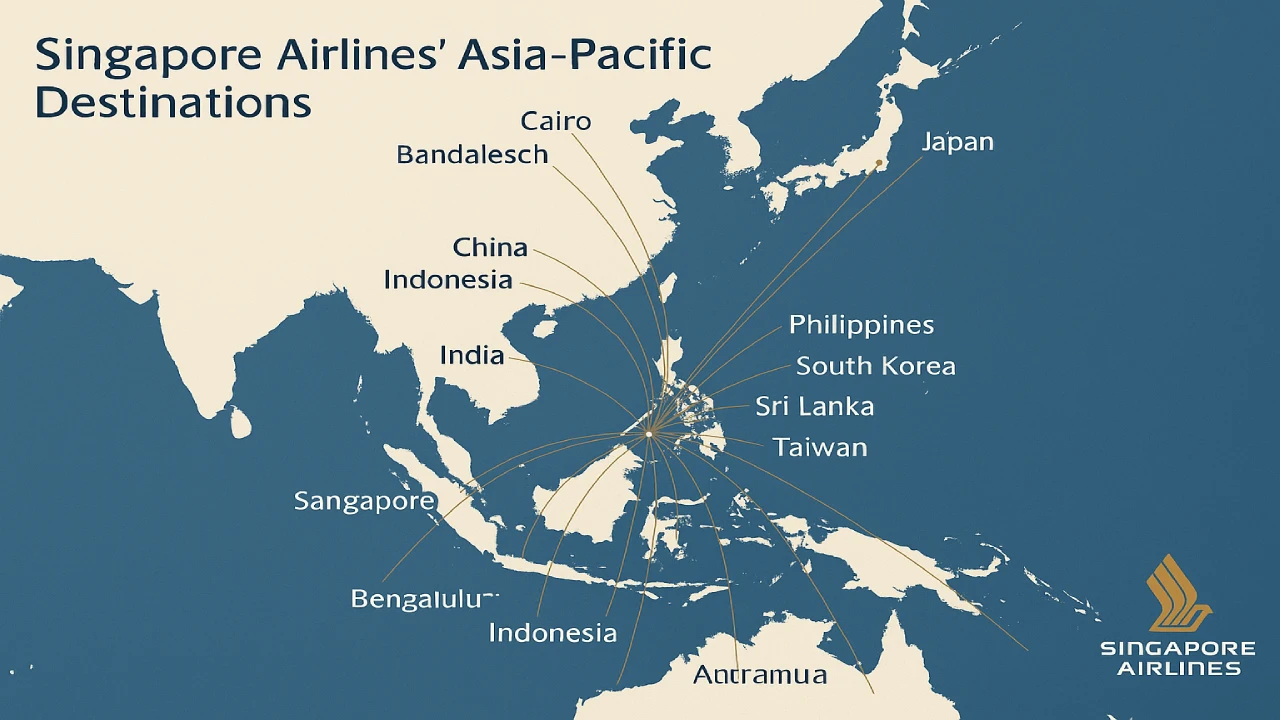 Singapore Airlines Asia Pacific Destinations