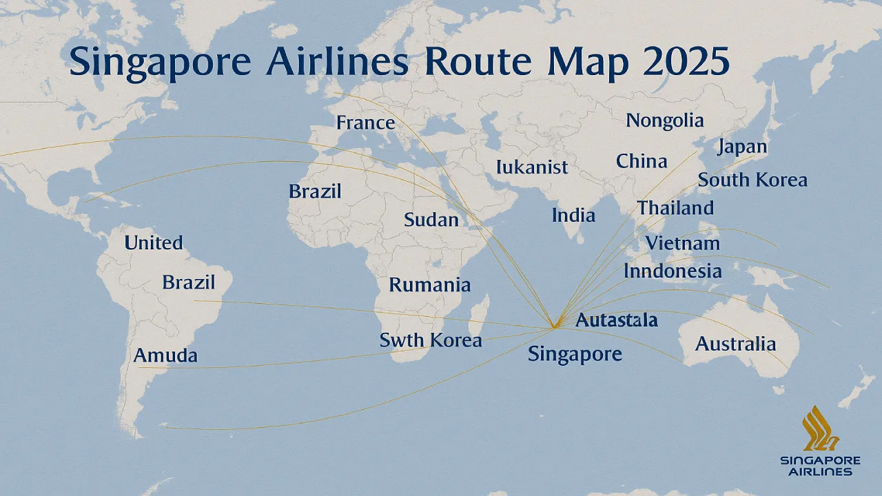 Singapore Airlines Route Map 2025