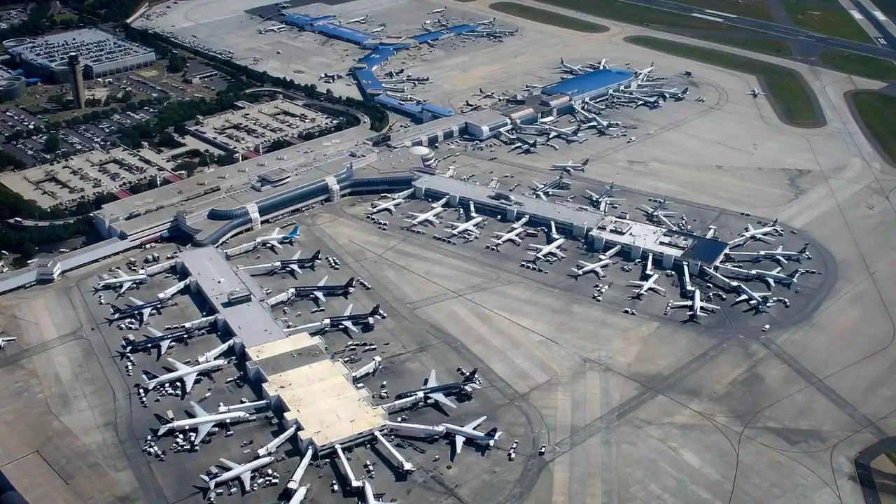 CLT Airport is a large airport in the U.S