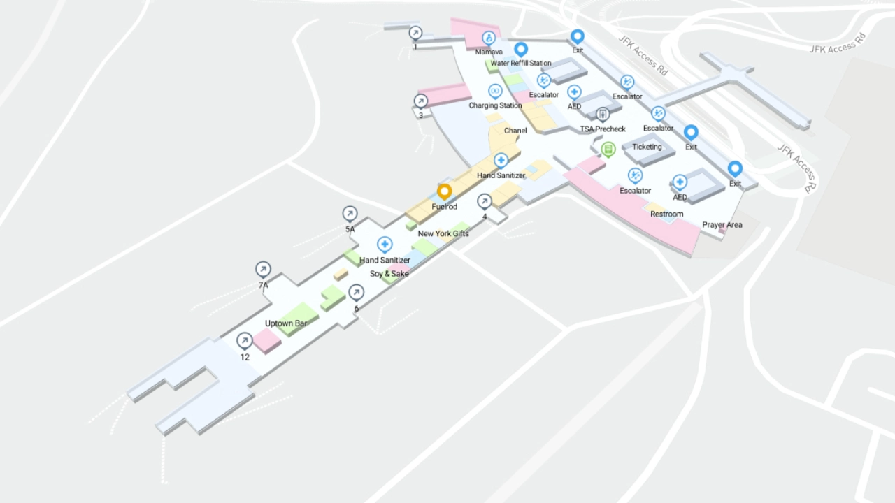 JFK Airport Terminal 1 Map