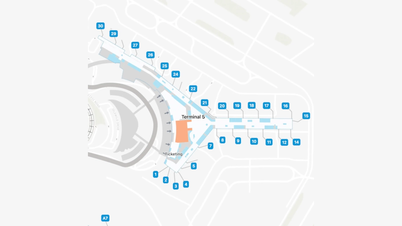 JFK Airport Terminal 5 Map
