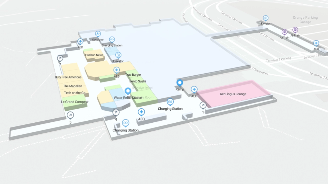 JFK Airport Terminal 7 Map