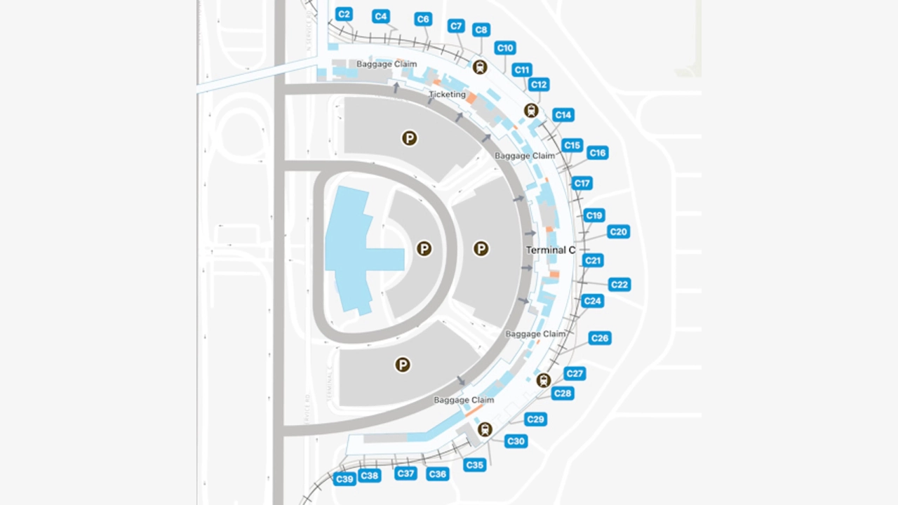 DFW Airport Terminal C Map