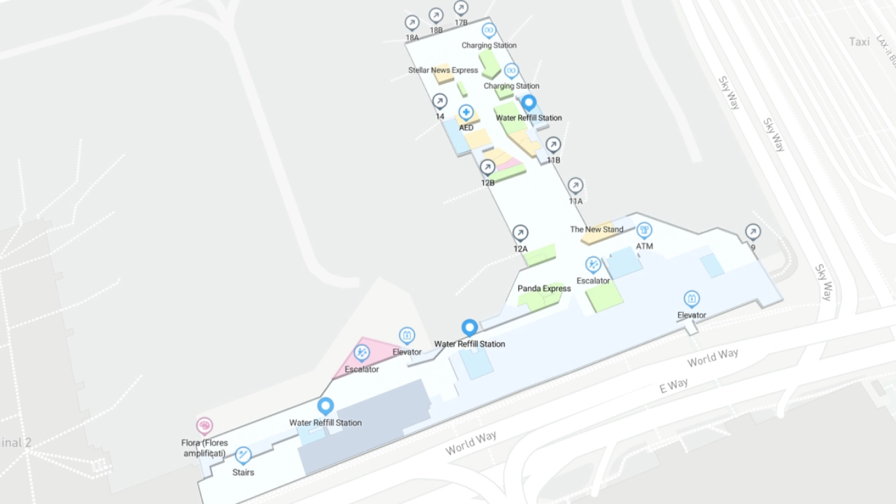 LAX Airport Terminal 1 Map
